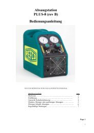 Bedienungsanleitung - Refco Manufacturing Ltd.