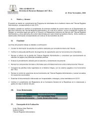 Informe Auditoría - Recursos Humanos - 2010.pdf - Tribunal ...