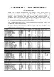 Spanish Army List - Blitzkrieg Commander