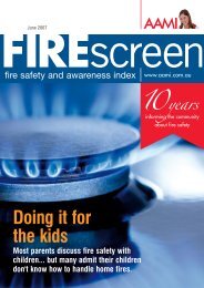 2007 AAMI Firescreen Fire Safety and Awareness Index