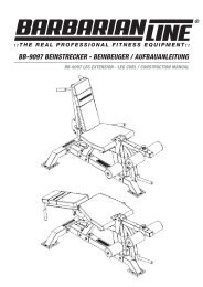 BB-9097 BEINSTRECKER - BEINBEUGER ... - Megafitness-Shop