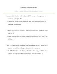 APA In-text Citations Worksheet A. As noted by Winthrop and ...
