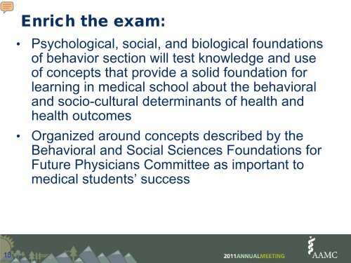 Final Recommendations for the 2015 MCAT Exam - AAMC's ...