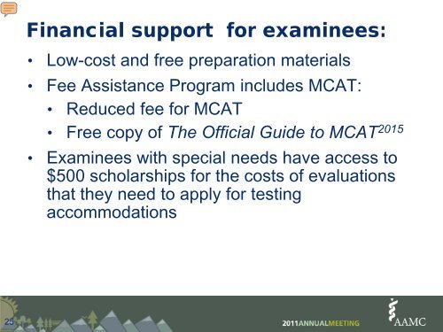 Final Recommendations for the 2015 MCAT Exam - AAMC's ...