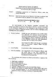 Contractual engagement of Programme Officers under ... - drdk.nic.in