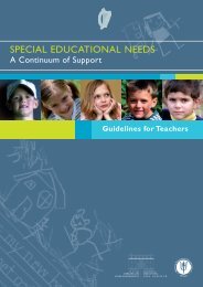 Special Educational Needs - A Continuum of Support (Guidelines for ...