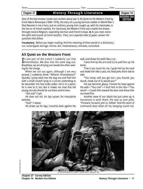 Ch 14 All Quiet On The Western Front