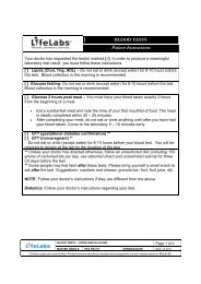 Microbiology Swab and Collection Containers - Lifelabs