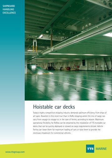 Hoistable car decks MARINE - TTS Group ASA