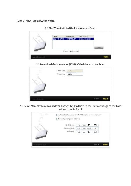 How to setup EW-7416APn in AP mode to use a fix IP ... - Edimax