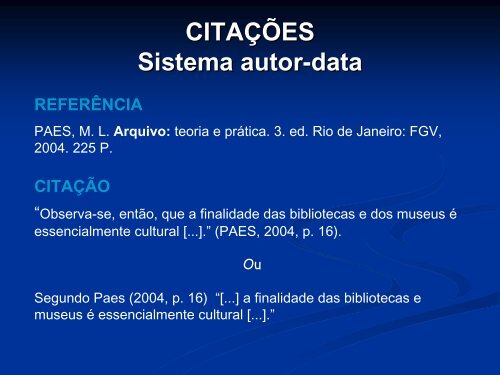 citaÃ§Ã£o de um autor - Fazu