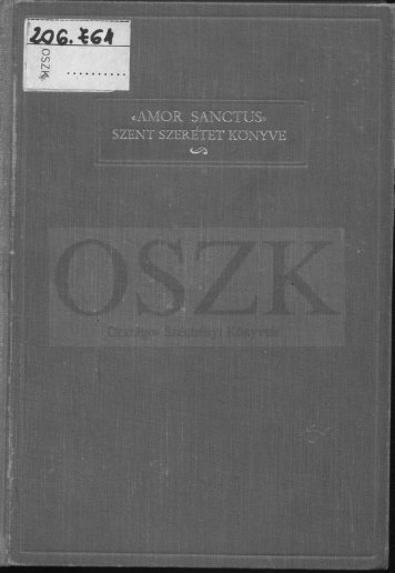 Babits MihÃ¡ly ford. Ã©s magyarÃ¡zta Title: Amor Sanctus 11171 ... - MEK