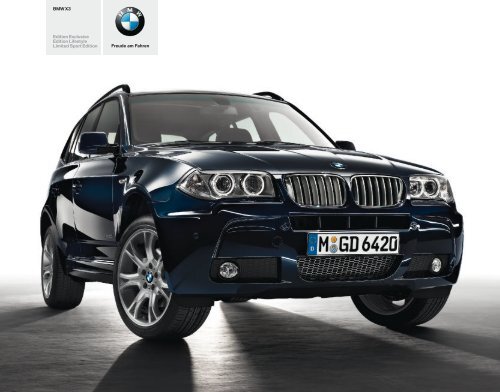 BMW X3 Edition Exclusive Edition Lifestyle Limited Sport Edition ...