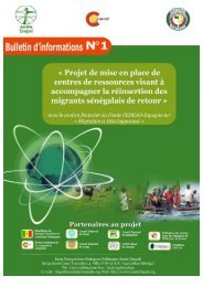 Télécharger le Bulletin N°1 du projet CARIMA - Enda-Diapol