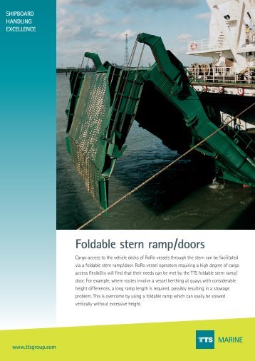 Foldable stern ramp/doors MARINE - TTS Group ASA