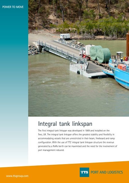 Integral tank linkspan - TTS Group ASA