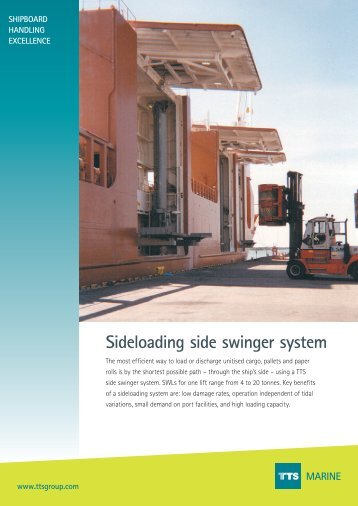 Sideloading side swinger system MARINE - TTS Group ASA