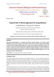 Topical Gel: A Novel approach for drug delivery - Journal of ...