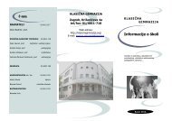 Informacije o Å¡koli - Klasicna gimnazija u Zagrebu