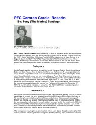 PFC Carmen Garcia Rosado - El Boricua