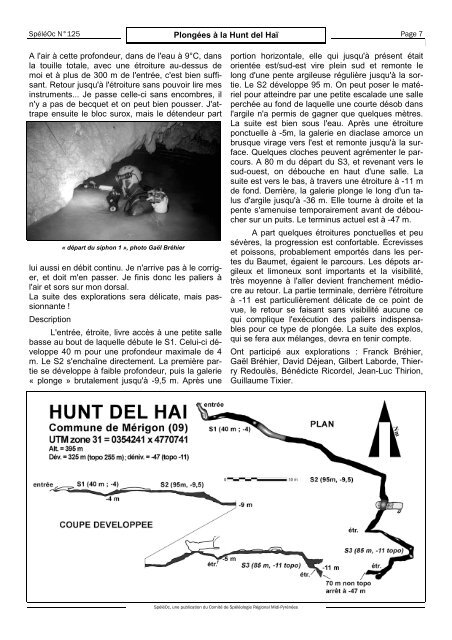 nÂ° 125 - 2010 - ComitÃ© spÃ©lÃ©ologique rÃ©gional Midi-PyrÃ©nÃ©es