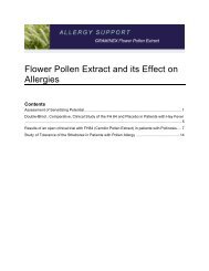 Flower Pollen Extract and its Effect on Allergies - Graminex
