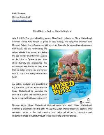 âMixed Nutzâ is Back on Shaw Multicultural - Big Bad Boo Studios