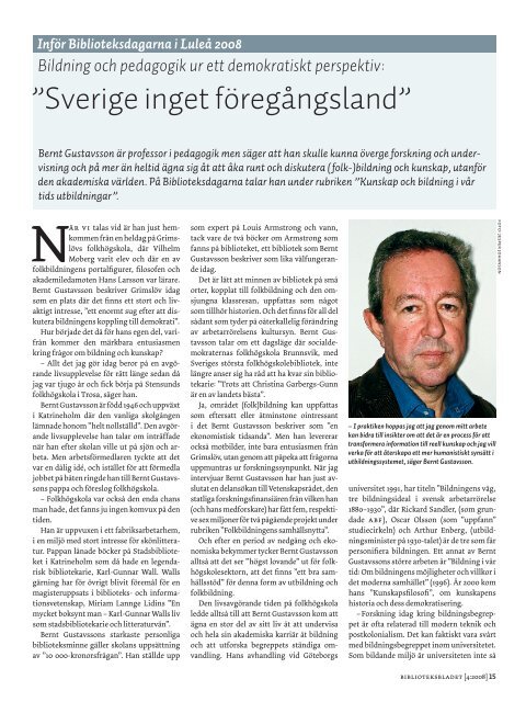 Tidningen som pdf-dokument - Svensk BiblioteksfÃ¶rening