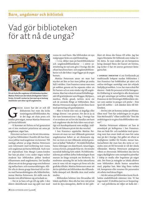 Tidningen som pdf-dokument - Svensk BiblioteksfÃ¶rening