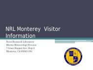 NRL Monterey Visitor Guide - Naval Research Laboratory Marine ...