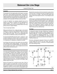 Balanced Zen Line Stage - First Watt