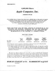 4600000 Shares Apple Computer, Inc. - The SWTPC Computer ...