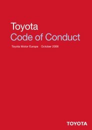 Toyota Code of Conduct