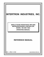 INTERTRON INDUSTRIES, INC. - T. J. Snow