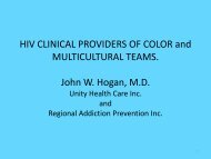 HIV Clinical Providers of Color - John Hogan, MD - New England ...
