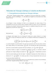 Theoreme de energie cinetique - Grenoble Sciences