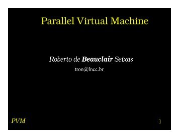 PVM - Parallel Virtual Machine - Impa