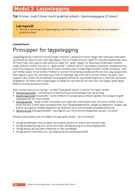 NOF Trener 1 kurs og veilederhefte.pdf - Norges orienteringsforbund