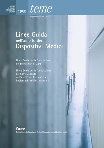 Linee Guida Dispositivi Medici - fareonline.it