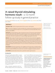 A raised thyroid stimulating hormone resultâa 12-month follow-up ...