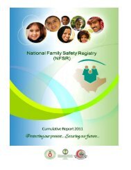 National Family Safety Registry - the Research Centre Page