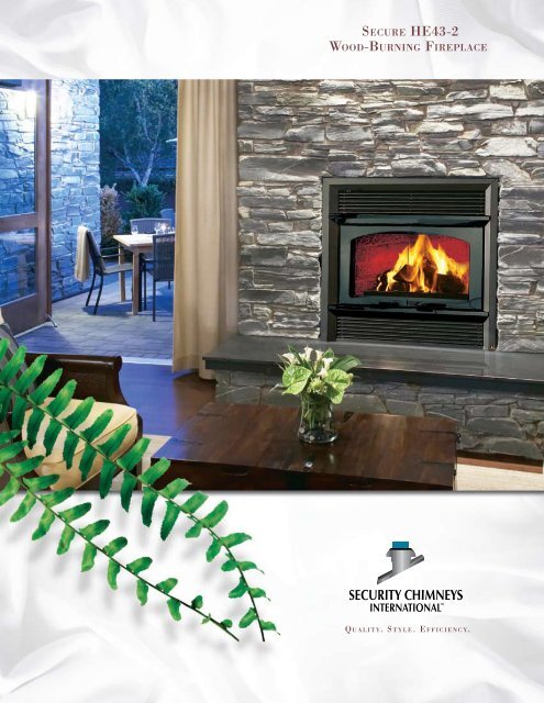 Secure He43-2 Wood-Burning Fireplace - Security Chimneys ...