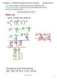 11-8 Algebra 1 - 3.4 3 Multi-Step Equations Practice pd. 5.notebook