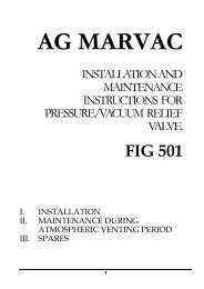 Marvac Fig. 501 (PV Valve) - Safety Systems UK Ltd