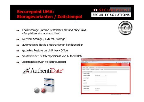 Fachvortrag UMA - Secutron GmbH