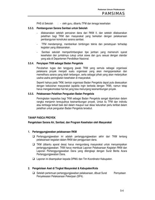 Untitled - Ditjen Cipta Karya - Departemen Pekerjaan Umum