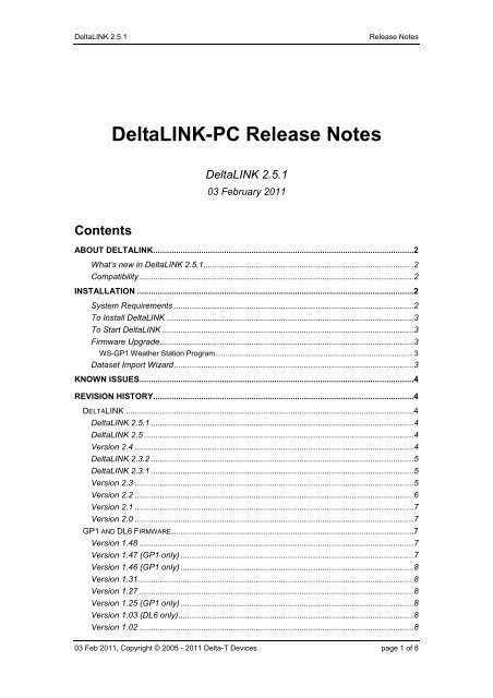 Deltak Computerease Guidebook.pdf DeltaLINK-PC Release Notes - Delta-T Devices