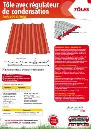 TÃ´le avec rÃ©gulateur de condensation - Beiser