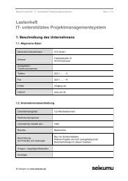 Beispiel-Lastenheft: IT-unterstütztes ... - Seikumu