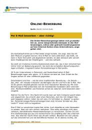 ONLINE-BEWERBUNG - Bewerbungstraining Online